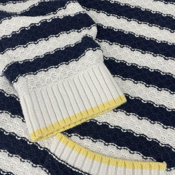 Christopher & Banks Sweaters Women's XL Navy White Striped Long Sleeve Pullover - Picture 3 of 11